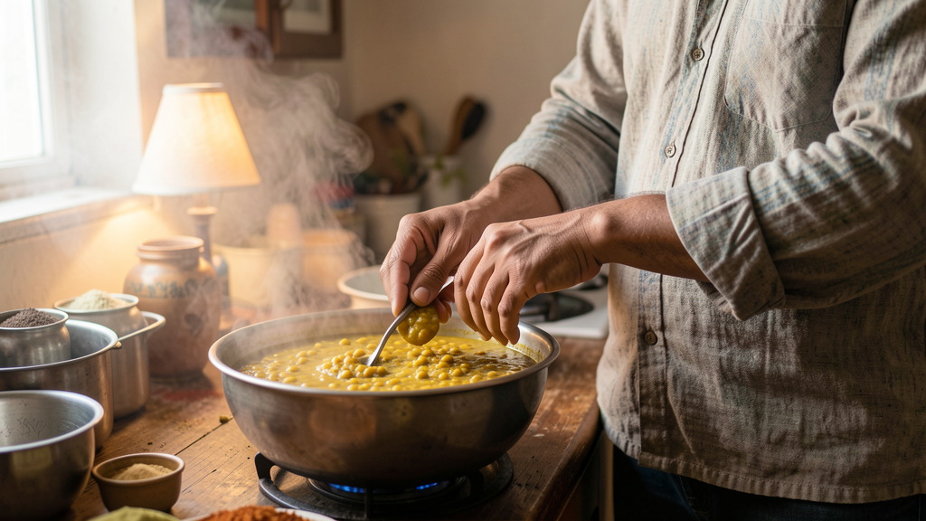 Photographic detail related to Beyond the Crunch: 4 Subtle Signs Your Chana Dal Is Undercooked