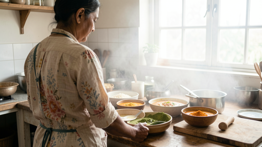 Editorial image illustrating The Reheat Test: Coconut Milk vs. Yogurt for Leftover Curries