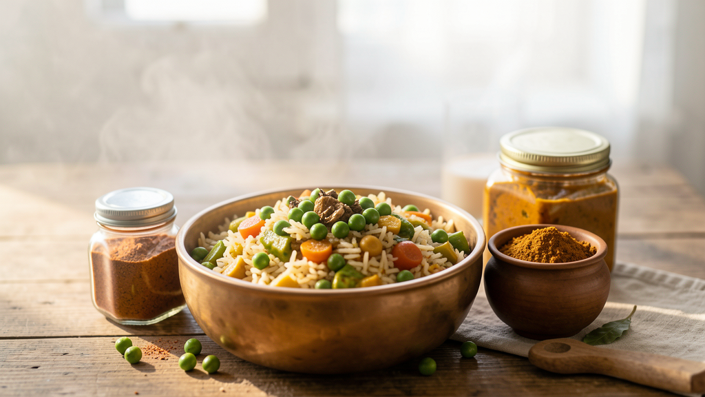 Photographic detail related to Frozen Peas vs. Fresh Peas in Matar Pulao: The Texture Verdict