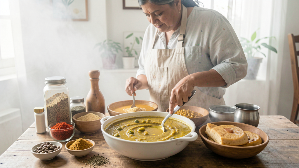 Editorial image illustrating Stop Making Brown Dal Makhani: How to De-Shell Black Urad Dal for Authentic Color