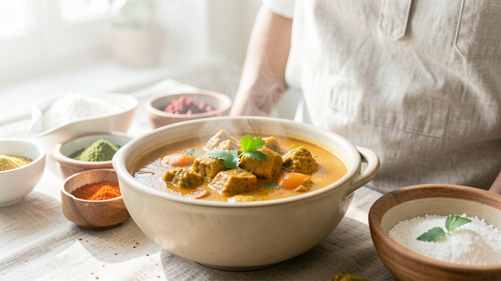 Photographic detail related to The 20-Minute Egg Curry Protocol: No Slow Simmering Required