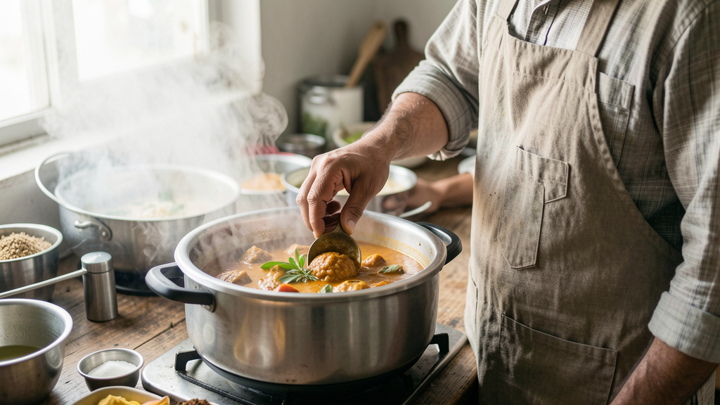 Photographic detail related to Myth: You Cannot Make Good Curry Without a Pressure Cooker