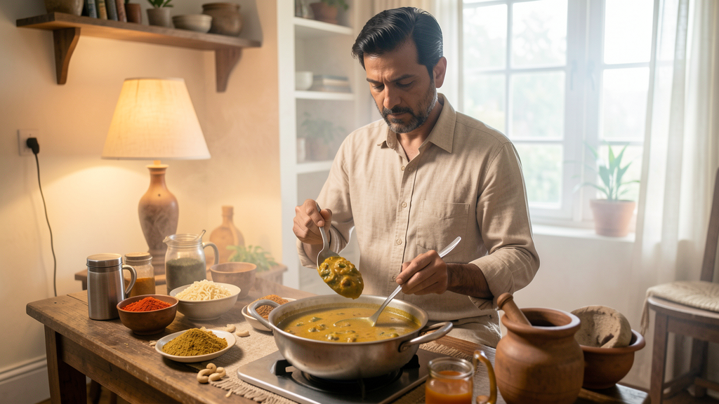 Editorial image illustrating Myth: You Need Cashews to Thicken a Rich Gravy