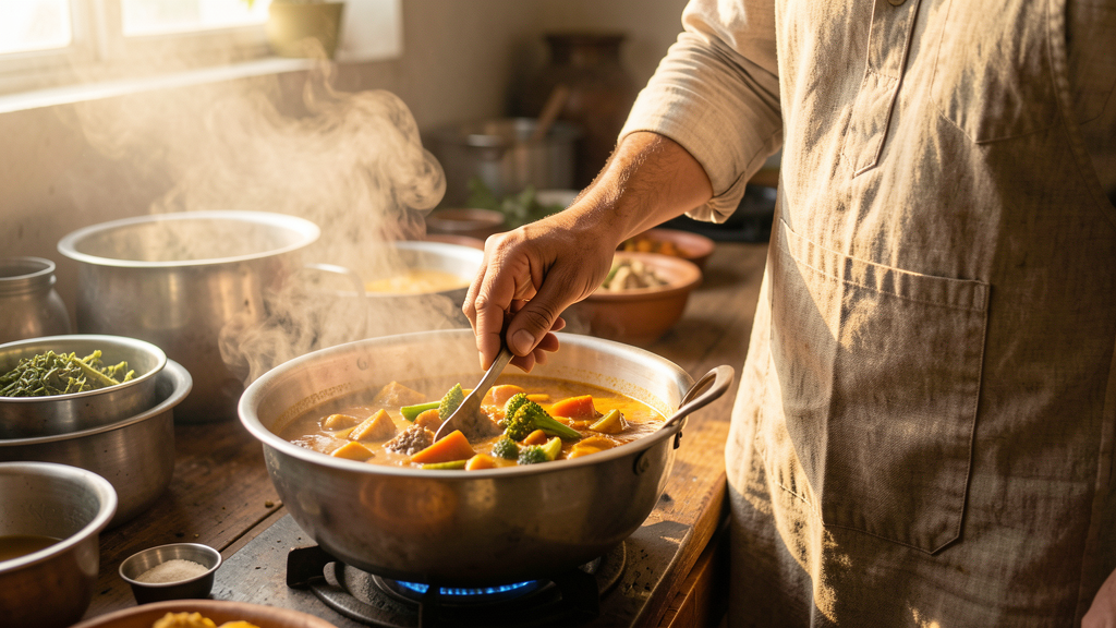 Photographic detail related to Stop Steaming Your Dinner: Mastering High-Heat Bhunao for Dry Vegetables