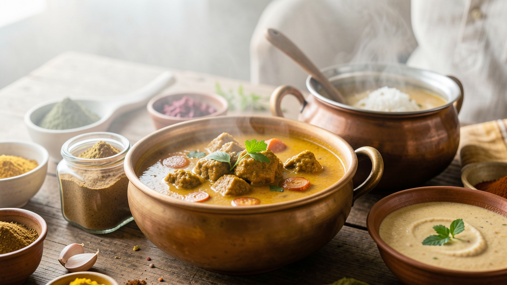 Photographic detail related to Golden vs. Dark Brown: The Onion Chemistry That Defines Mughlai Curries
